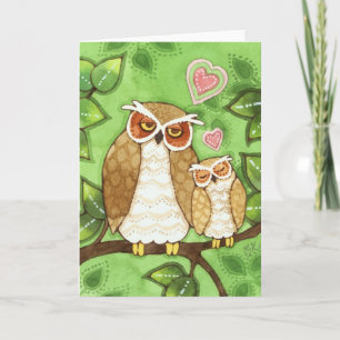 Uil Snuggles - Schattige Wenskaart Kaart