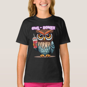 Uil-some, sap drink prikkelbare uil t-shirt