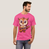 Uil Spelen Gitaar T-shirt (Voorkant volledig)
