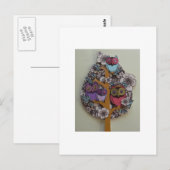 uil-stamboom briefkaart (Voorkant / Achterkant)