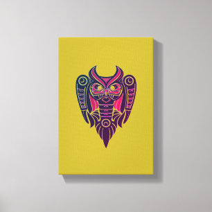 uil stammentattoo canvas afdruk
