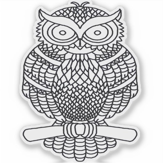 Uil - Sticker (Voorkant)
