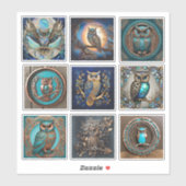 Uil Sticker Collectie (Vel)