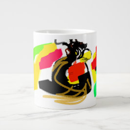 Uil stijl leuk grote koffiekop