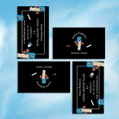 Uil Substitute Teacher Zwart Contact Kaarten Visitekaartje