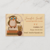 Uil Substituut Teacher Standaard Visitekaartjes (Voorkant)