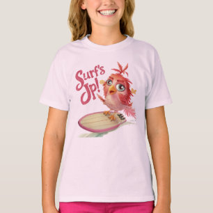Uil Surfboard Surf omhoog T-shirt