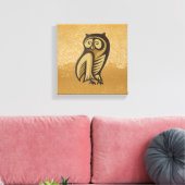 Uil Symbool Kleur Canvas Afdruk (Insitu (Woonkamer))
