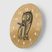 Uil Symbool Kleur Grote Klok (Hoek)