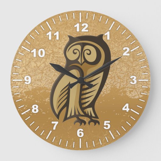 Uil Symbool Kleur Grote Klok (Voorkant)