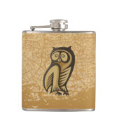 Uil Symbool Kleur Heupfles (Voorkant)