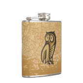 Uil Symbool Kleur Heupfles (Rechts)