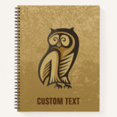 Uil Symbool Kleur Notitieboek (Voorkant)