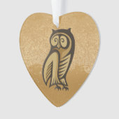 Uil Symbool Kleur Ornament (voorkant)