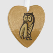 Uil Symbool Kleur Ornament (voorkant)