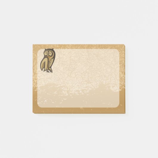 Uil Symbool Kleur Post-it® Notes (Voorkant)