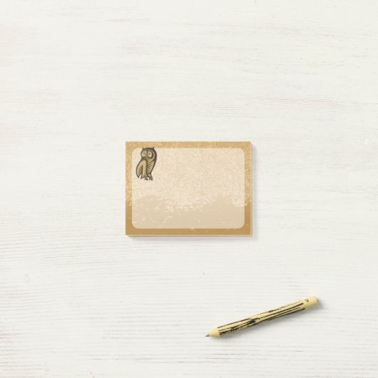 Uil Symbool Kleur Post-it® Notes (Op bureau)