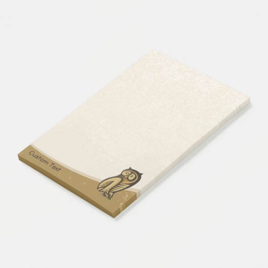 Uil Symbool Kleur Post-it® Notes (Schuin)