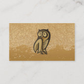Uil Symbool Kleur Visitekaartje (Achterkant)