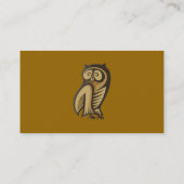 Uil Symbool Kleur Visitekaartje (Achterkant)