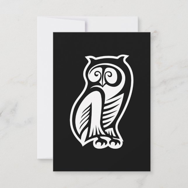 Uil Symbool Wit (Voorkant)