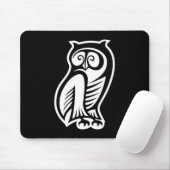 Uil Symbool Wit Muismat (Met muis)