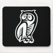Uil Symbool Wit Muismat (Voorkant)