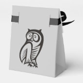 Uil Symbool Zwart Bedankdoosjes (Achterkant)