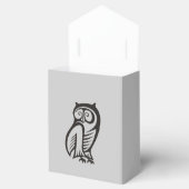 Uil Symbool Zwart Bedankdoosjes (Geopend)