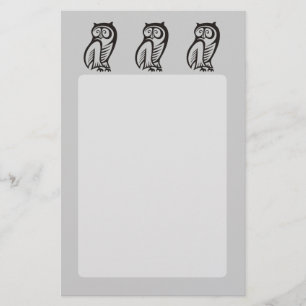 Uil Symbool Zwart Flyer