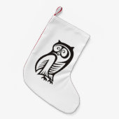 Uil Symbool Zwart Kleine Kerstsok (Voorkant (Hangend))