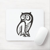 Uil Symbool Zwart Muismat (Met muis)