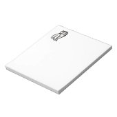 Uil Symbool Zwart Notitieblok (Linkerzijde)