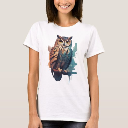uil t-shirt (Voorkant)