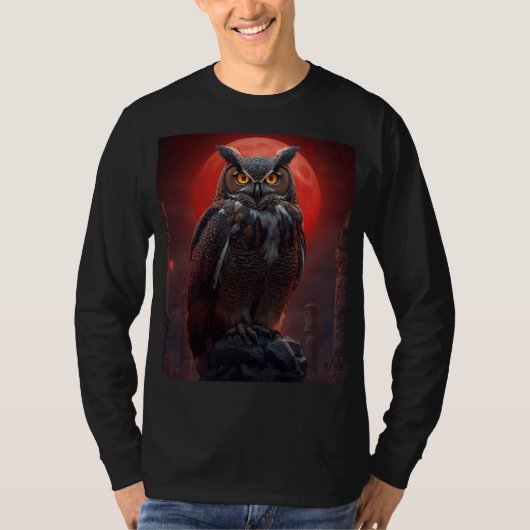 uil t-shirt (Voorkant)