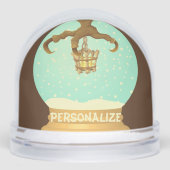 Uil talon en bot kroonluchter herfst sneeuw wereld sneeuwbol (Voorkant)