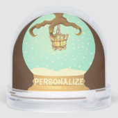 Uil talon en bot kroonluchter herfst sneeuw wereld sneeuwbol (Achterkant)