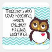 Uil Teacher Sticker (Voorkant)