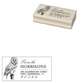  Uil Tekening Familienaam Retouradres Rubberstempel (Gestempeld)