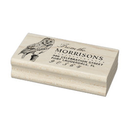  Uil Tekening Familienaam Retouradres Rubberstempel