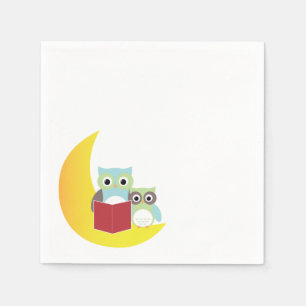 Uil thema servetten- Baby shower Servetten