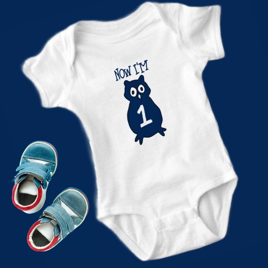 Uil Thema Verjaardag Eén Jaar Romper