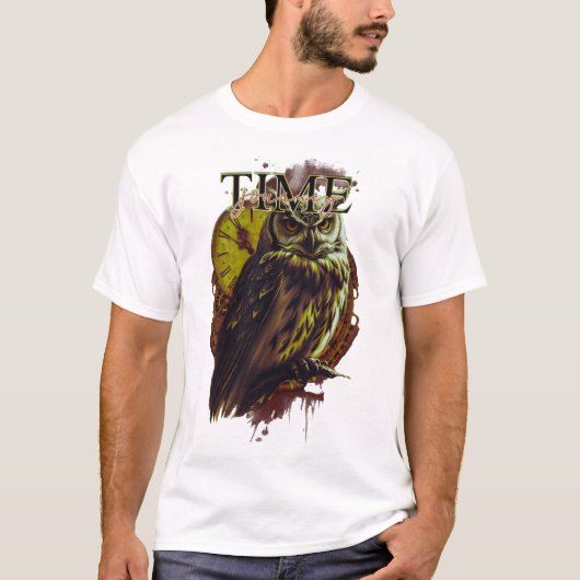 uil-tijdreis t-shirt (Voorkant)