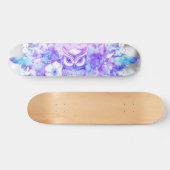 Uil Totem Dreamcatcher Bloemenveer Paarse Grijs Persoonlijk Skateboard (Horizontaal)