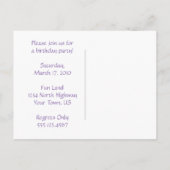 Uil Twins Verjaardagsfeestje Uitnodigen Uitnodiging Briefkaart (Achterkant)