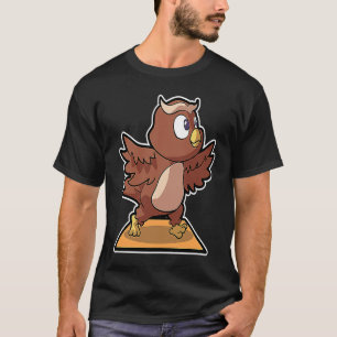 Uil Uil Yoga Houden Sport Gymnastiek Ohmmm Hartsla T-shirt