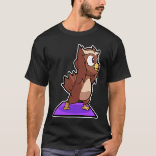 Uil Uil Yoga Houden Sport Turnen Ohmmm Hartslag T-shirt