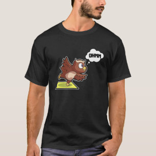 Uil Uil Yoga Houden Sport Turnen Ohmmm Hartslag T-shirt