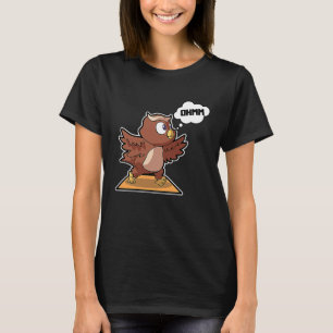 Uil Uil Yoga Houden Sport Turnen Ohmmm Hartslag T-shirt
