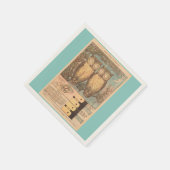 Uil uit de oude doos, leuke herfst kinderambacht i servet (Hoek)